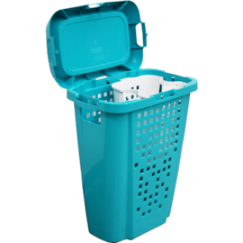 CESTO PARA ROUPAS SUJA 45L COM CESTO INTERNO SEPARADOR  CESTO PARA ROUPAS SUJA 45L COM CESTO INTERNO SEPARADOR