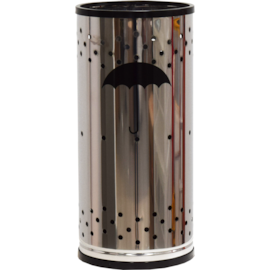 CESTO PORTA GUARDA CHUVA INOX PERFURADO COM ADESIVO  CESTO PORTA GUARDA CHUVA INOX PERFURADO COM ADESIVO