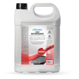 CHEF DETERGENTE DESENGORDURANTE ALCALINO 5 LITROS CHEF DETERGENTE DESENGORDURANTE ALCALINO 5 LITROS