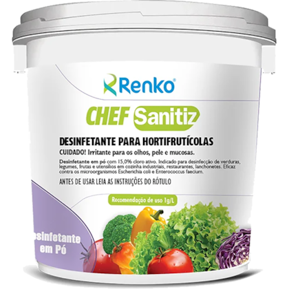 CHEF SANITIZ 1KG DESINFETANTE PARA HORTIFRUT