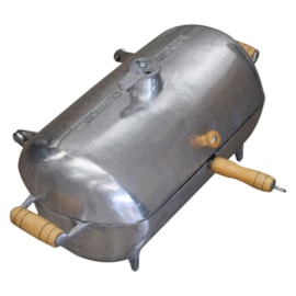 CHURRASQUEIRA A BAFO EM ALUMINIO FUNDIDO BATIDO GRANDE CHURRASQUEIRA A BAFO EM ALUMINIO FUNDIDO BATIDO GRANDE