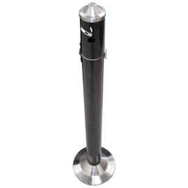 CINZEIRO BITUQUEIRA PEDESTAL EM INOX PRETO CINZEIRO BITUQUEIRA PEDESTAL EM INOX PRETO