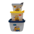 CONJUNTO 3 POTES CONECT DECORADOS DISNEY MINIONS