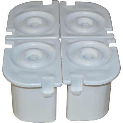 CONJUNTO COM 4 SAPATAS PARA CAIXA 1030 BRANCA