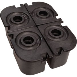 CONJUNTO COM 4 SAPATAS PARA CAIXA 1030 PRETO