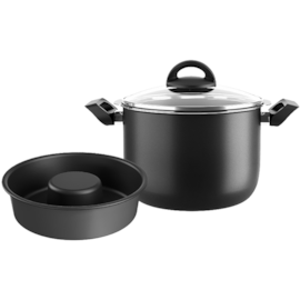 CONJUNTO COZI VAPORE 3 PEÇAS COM FORMA DE PUDIM CONJUNTO COZI VAPORE 3 PEÇAS COM FORMA DE PUDIM
