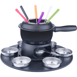 CONJUNTO DE FONDUE 17 PEÇAS AÇO ESMALTADO BRINOX 1249/116 CONJUNTO DE FONDUE 17 PEÇAS AÇO ESMALTADO BRINOX 1249/116