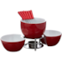 CONJUNTO FONDUE CERAMICA VERMELHO 10 PEÇAS BRINOX 1256/103