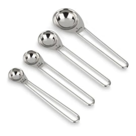 CONJUNTO MEDIDO INOX  COLHER 4PCS TOP PRATIC