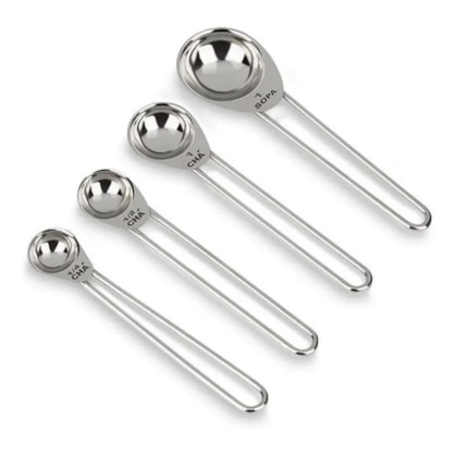 CONJUNTO MEDIDO INOX  COLHER 4PCS TOP PRATIC