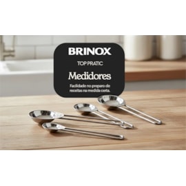 CONJUNTO MEDIDO INOX  COLHER 4PCS TOP PRATIC