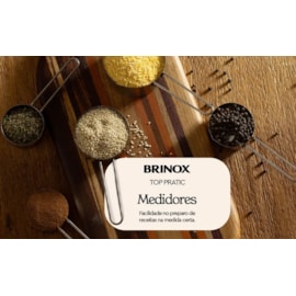 CONJUNTO MEDIDPR INOX  XÍCARA 4PCS TOP PRATIC