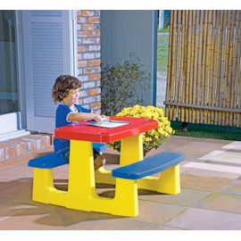 CONJUNTO MESA E BANQUETA ESCOLAR INFANTIL PIC-NIC  CONJUNTO MESA E BANQUETA ESCOLAR INFANTIL PIC-NIC