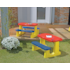 CONJUNTO MESA E BANQUETA ESCOLAR INFANTIL PIC-NIC 