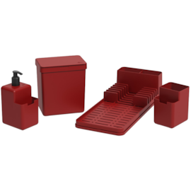 CONJUNTO ORGANIZE SUA PIA COM 4 PEÇAS CONJUNTO ORGANIZE SUA PIA COM 4 PEÇAS