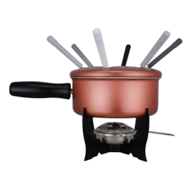 CONJUNTO PARA FONDUE 10 PEÇAS BRINOX COBRE 1254/116 CONJUNTO PARA FONDUE 10 PEÇAS BRINOX COBRE 1254/116