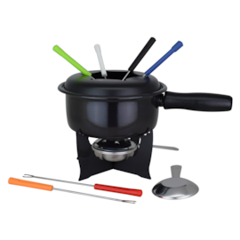 CONJUNTO PARA FONDUE 10 PEÇAS BRINOX PRETO 1214/116 CONJUNTO PARA FONDUE 10 PEÇAS BRINOX PRETO 1214/116