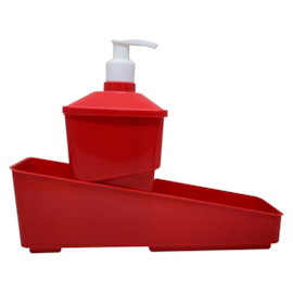 CONJUNTO PORTA DETERGENTE 3 EM 1 CORES VERMELHO CONJUNTO PORTA DETERGENTE 3 EM 1 CORES VERMELHO
