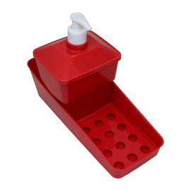 CONJUNTO PORTA DETERGENTE 3 EM 1 CORES VERMELHO CONJUNTO PORTA DETERGENTE 3 EM 1 CORES VERMELHO