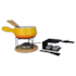 CONJUNTO RACLETTE PRETO E FONDUE AMARELO 16 PEÇAS BRINOX 1256/109