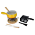 CONJUNTO RACLETTE PRETO E FONDUE AMARELO 16 PEÇAS BRINOX 1256/109