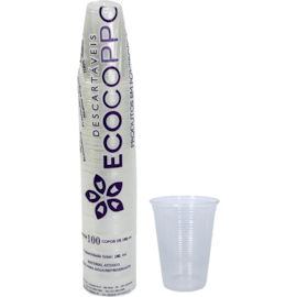 COPO 180ML TRANSPARENTE ECOCOPPO 100 PEÇAS COPO 180ML TRANSPARENTE ECOCOPPO 100 PEÇAS