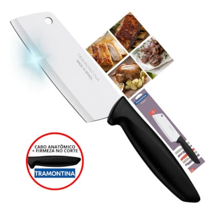 CUTELO INOX 5 PLENUS PRETO