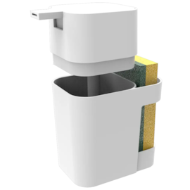 DISPENSER DE PIA PARA DETERGENTE COM PORTA ESPONJA CORES DISPENSER DE PIA PARA DETERGENTE COM PORTA ESPONJA CORES