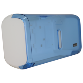 DISPENSER PAPEL TOALHA INTERFOLHA COMPACTO GLASS AZUL DISPENSER PAPEL TOALHA INTERFOLHA COMPACTO GLASS AZUL