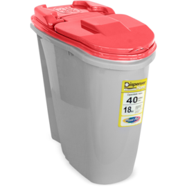 DISPENSER PORTA RAÇÃO 40 LITROS 18KG CORES DISPENSER PORTA RAÇÃO 40 LITROS 18KG CORES