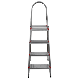 ESCADA ALUMINIO COM 4 DEGRAUS DUPLOS REFORÇADA ESCADA ALUMINIO COM 4 DEGRAUS DUPLOS REFORÇADA