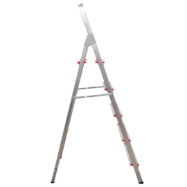 ESCADA ALUMINIO COM 5 DEGRAUS PARA 120KG ESCADA ALUMINIO COM 5 DEGRAUS PARA 120KG