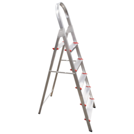 ESCADA ALUMINIO COM 5 DEGRAUS PARA 120KG ESCADA ALUMINIO COM 5 DEGRAUS PARA 120KG