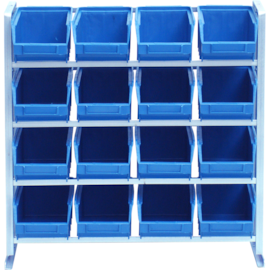 ESTANTE COM 16 GAVETAS ORGANIZADORAS NUMERO 4 ESTANTE COM 16 GAVETAS ORGANIZADORAS NUMERO 4