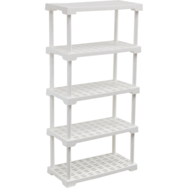 ESTANTE PLÁSTICA REFORÇADA 5 PLANOS USO AMBIENTE CORES ESTANTE PLÁSTICA REFORÇADA 5 PLANOS USO AMBIENTE CORES