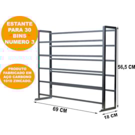 ESTRUTURA ESTANTE PARA 30 BINS NUMERO 3