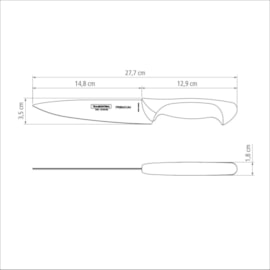 FACA PARA CARNE UTILITI INOX CHEF PREMIUM 6 POLEGADAS FACA PARA CARNE UTILITI INOX CHEF PREMIUM 6 POLEGADAS