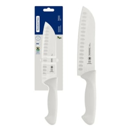 FACA SANTOKU INOX 7 PREMIUM BRA - LAMINA DE ACO INOX E CABO DE POLIPROPILENO