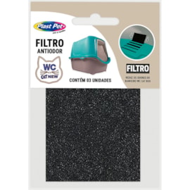 FILTRO CARVÃO ANTI-ODOR WC CAT NEW 3 REFIS FILTRO CARVÃO ANTI-ODOR WC CAT NEW 3 REFIS