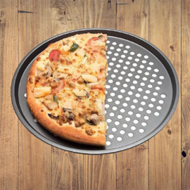 FORMA DE PIZZA ANTI ADERENTE COM FUROS 33 CM FORMA DE PIZZA ANTI ADERENTE COM FUROS 33 CM