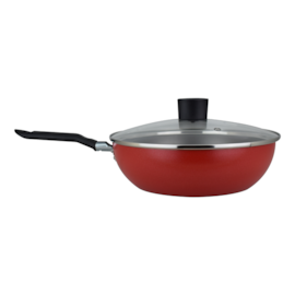 FRIGIDEIRA WOK 2,3L Ø 24CM COM TAMPA DE VIDRO FRIGIDEIRA WOK 2,3L Ø 24CM COM TAMPA DE VIDRO