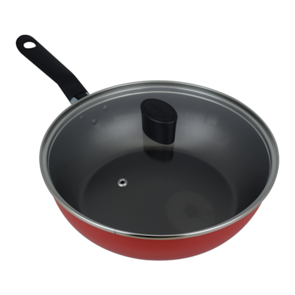 FRIGIDEIRA WOK 2,3L Ø 24CM COM TAMPA DE VIDRO