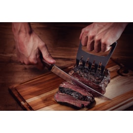 GARRA MULTIUSO PARA CARNE CHURRASCO AÇO INOX E CABO DE MADEIRA GARRA MULTIUSO PARA CARNE CHURRASCO AÇO INOX E CABO DE MADEIRA