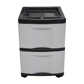 GAVETEIRO PLÁSTICO COM 2 GAVETAS GRANDES E RODAS GAVETEIRO PLÁSTICO COM 2 GAVETAS GRANDES E RODAS