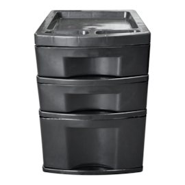 GAVETEIRO PLÁSTICO COM 2 GAVETAS PEQUENAS E 1 GRANDE GAVETEIRO PLÁSTICO COM 2 GAVETAS PEQUENAS E 1 GRANDE