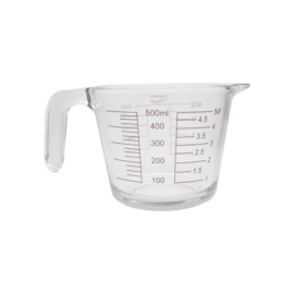 JARRA DE VIDRO GRADUADA MEDIDORA 500 ML JARRA DE VIDRO GRADUADA MEDIDORA 500 ML