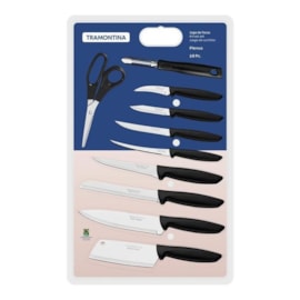 JOGO DE FACAS 10 PCS PLENUS PRETO-SORTID