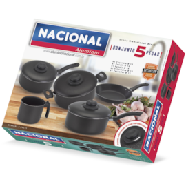 JOGO DE PANELAS 5 PEÇAS ANTIADERENTE JOGO DE PANELAS 5 PEÇAS ANTIADERENTE