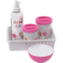 KIT BEBE HIGIENE COM 5 PEÇAS FLORAL MENINA