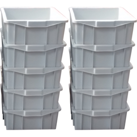 KIT COM 10 CAIXAS 15 LITROS MODELO 012 BRANCA SEM TAMPA KIT COM 10 CAIXAS 15 LITROS MODELO 012 BRANCA SEM TAMPA
